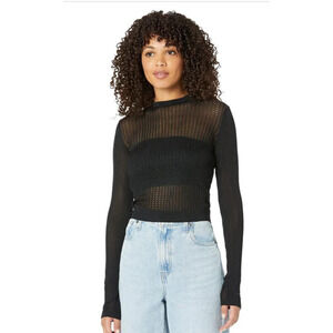 FREE PEOPLE H20 CREW PULLOVER black